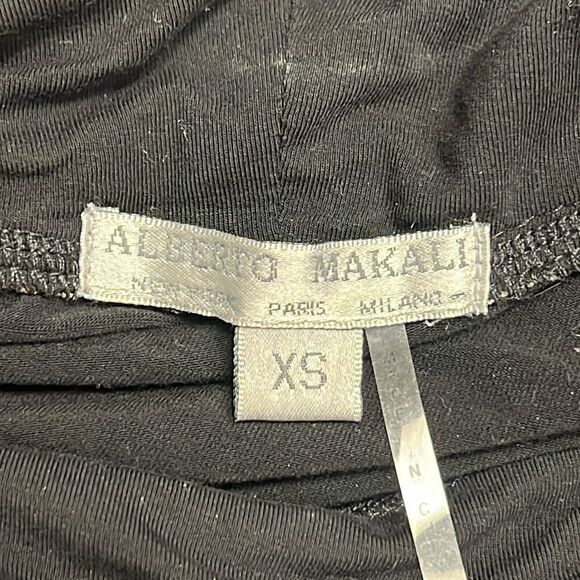 Alberto Makali Animal Print Butterfly Sleeve Cowl Neck Blouse Size X-Small - Picture 5 of 5